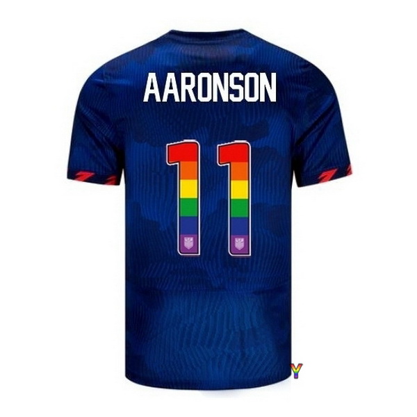 USA Brenden Aaronson Blue 23/24 Pride Youth Soccer Jersey