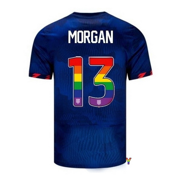 USA Alex Morgan Blue 23/24 Pride Youth Soccer Jersey