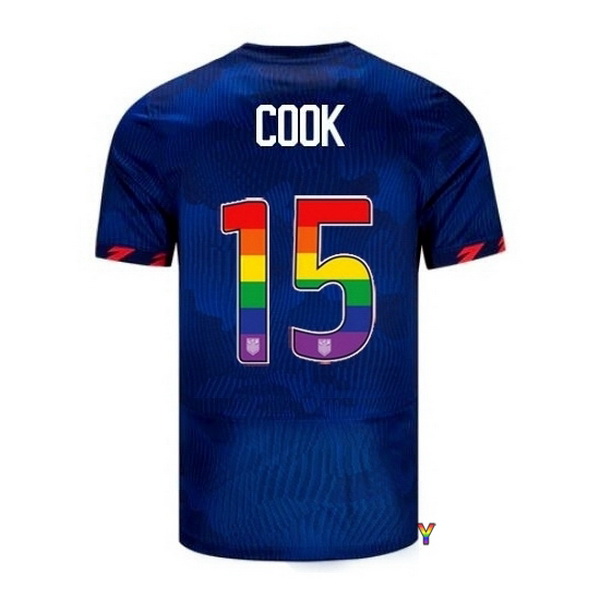 USA Alana Cook Blue 23/24 Pride Youth Soccer Jersey