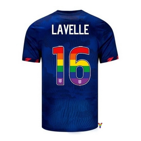 USA Rose Lavelle Blue 23/24 Pride Youth Soccer Jersey