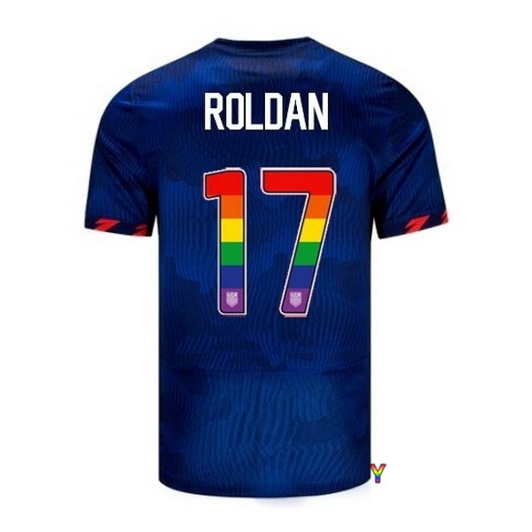 USA Cristian Roldan Blue 23/24 Pride Youth Soccer Jersey