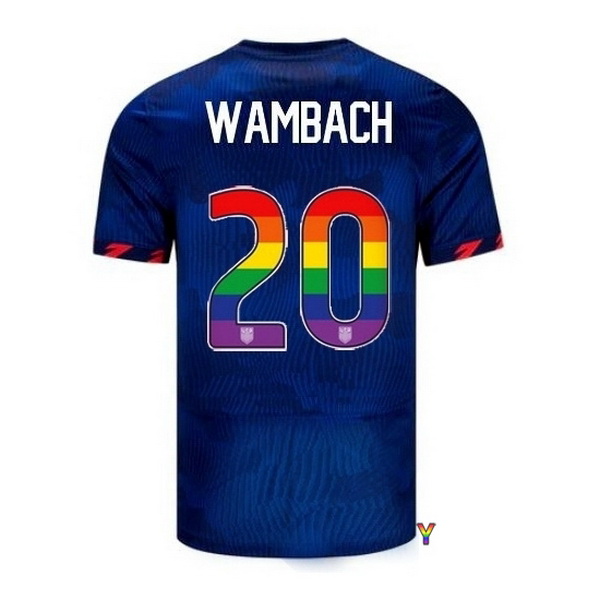 USA Abby Wambach Blue 23/24 Pride Youth Soccer Jersey