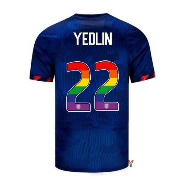 USA DeAndre Yedlin Blue 23/24 Pride Youth Soccer Jersey