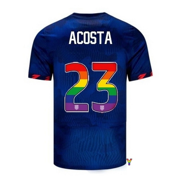 USA Kellyn Acosta Blue 23/24 Pride Youth Soccer Jersey