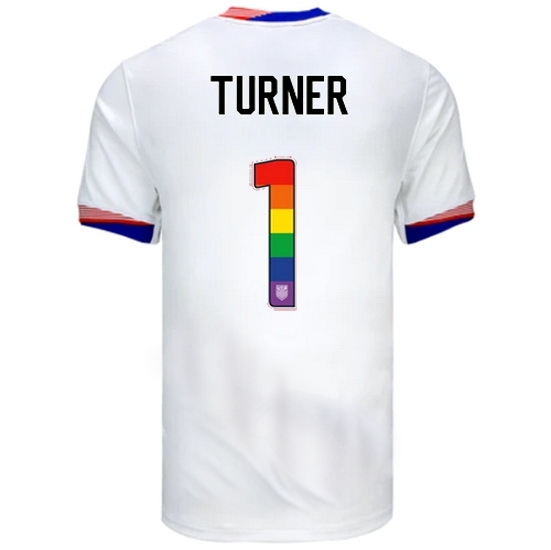 Matt Turner USA White 2024 Pride Men's Soccer Jersey