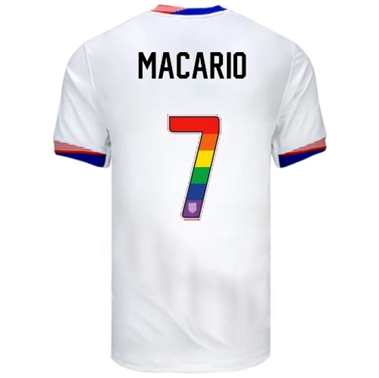 Catarina Macario USA White 2024 Pride Men's Soccer Jersey