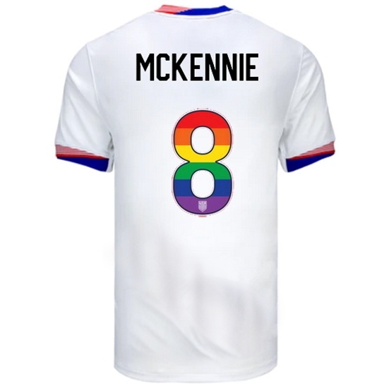 Weston McKennie USA White 2024 Pride Men's Soccer Jersey