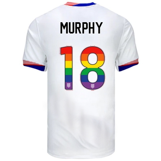 Casey Murphy USA White 2024 Pride Men's Soccer Jersey