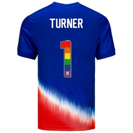 Matt Turner USA Blue/Red 2024 Pride Men's Soccer Jersey