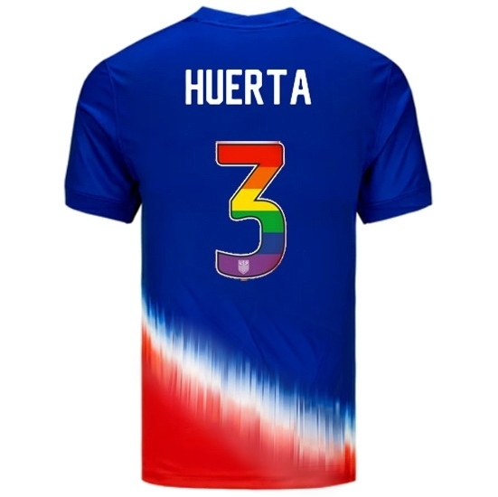 Sofia Huerta USA Blue/Red 2024 Pride Men's Soccer Jersey