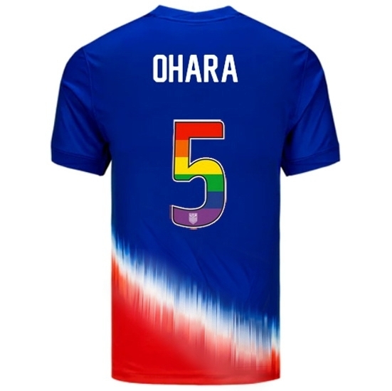 Kelley O'Hara USA Blue/Red 2024 Pride Men's Soccer Jersey