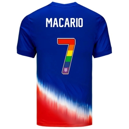 Catarina Macario USA Blue/Red 2024 Pride Men's Soccer Jersey