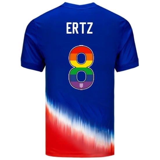 Julie Ertz USA Blue/Red 2024 Pride Men's Soccer Jersey