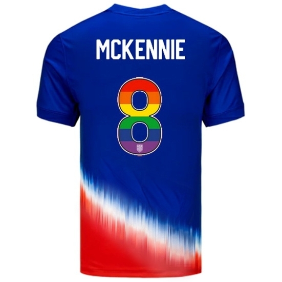 Weston McKennie USA Blue/Red 2024 Pride Men's Soccer Jersey