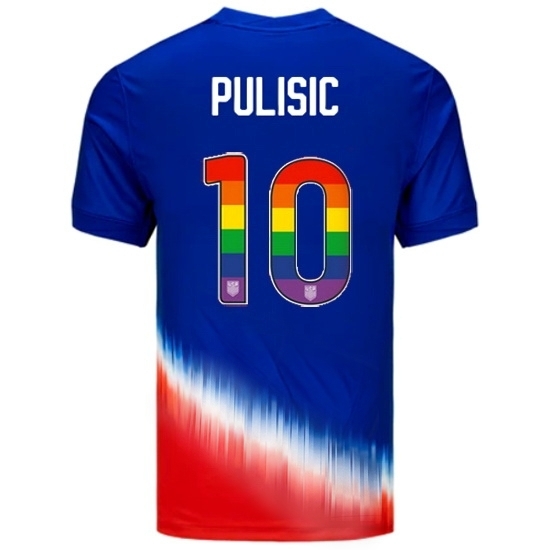 Christian Pulisic USA Blue/Red 2024 Pride Men's Soccer Jersey