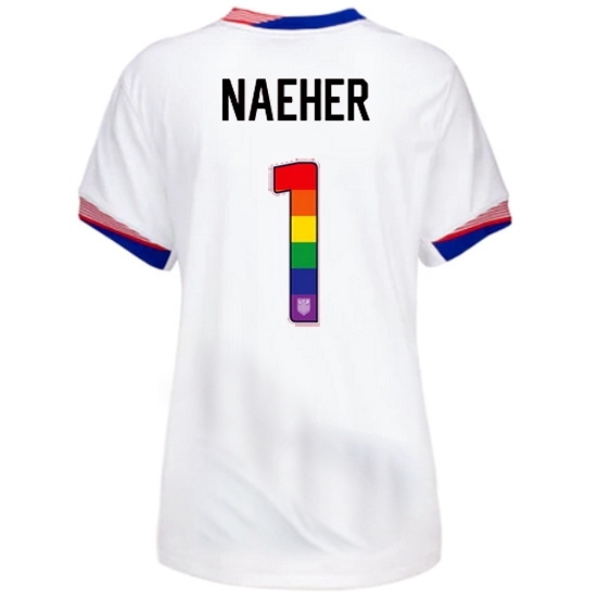 Alyssa Naeher USA White 2024 Pride Women's Soccer Jersey