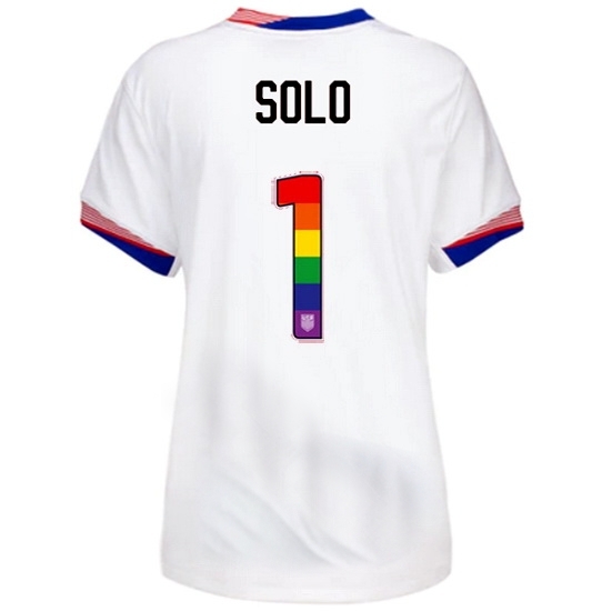 Hope Solo USA White 2024 Pride Women's Soccer Jersey