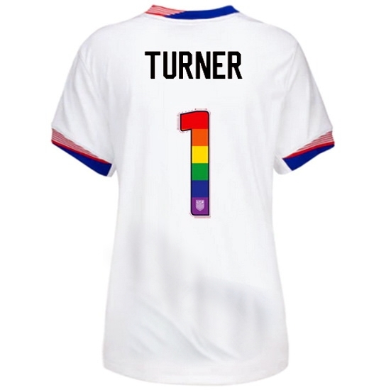 Matt Turner USA White 2024 Pride Women's Soccer Jersey