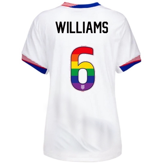 Lynn Williams USA White 2024 Pride Women's Soccer Jersey