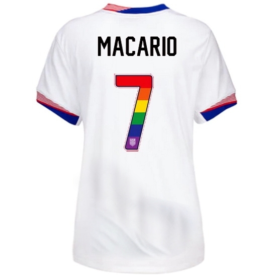 Catarina Macario USA White 2024 Pride Women's Soccer Jersey