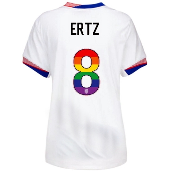 Julie Ertz USA White 2024 Pride Women's Soccer Jersey