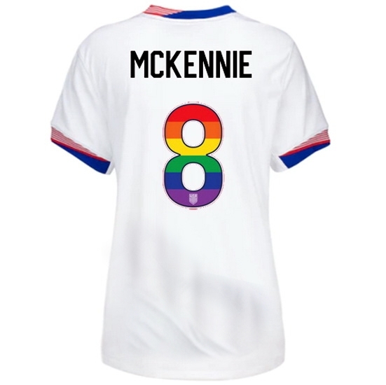 Weston McKennie USA White 2024 Pride Women's Soccer Jersey