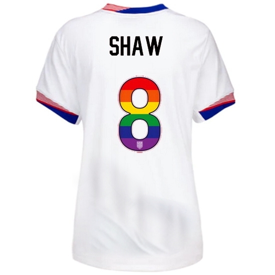 Jaedyn Shaw USA White 2024 Pride Women's Soccer Jersey