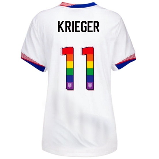 Ali Krieger USA White 2024 Pride Women's Soccer Jersey