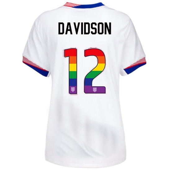 Tierna Davidson USA White 2024 Pride Women's Soccer Jersey