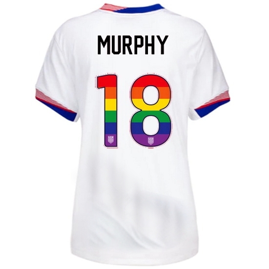 Casey Murphy USA White 2024 Pride Women's Soccer Jersey