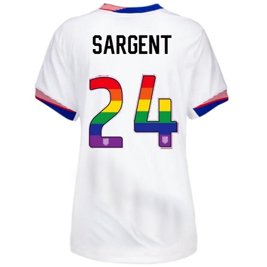 Josh Sargent USA White 2024 Pride Women's Soccer Jersey