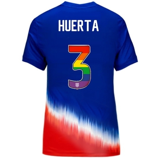 Sofia Huerta USA Blue/Red 2024 Pride Women's Soccer Jersey