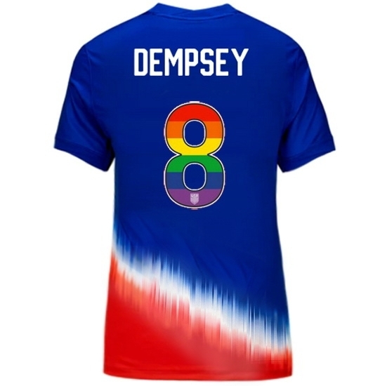 Clint Dempsey USA Blue/Red 2024 Pride Women's Soccer Jersey