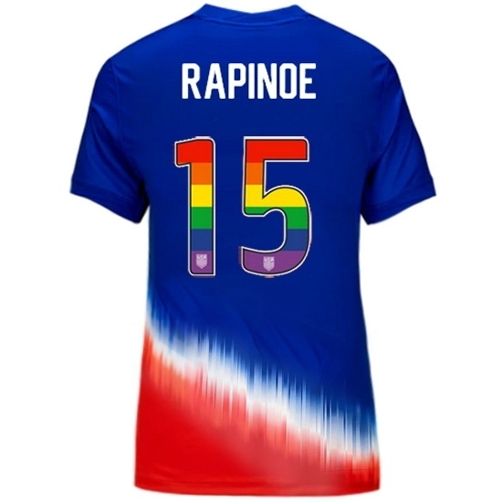 Megan Rapinoe USA Blue/Red 2024 Pride Women's Soccer Jersey