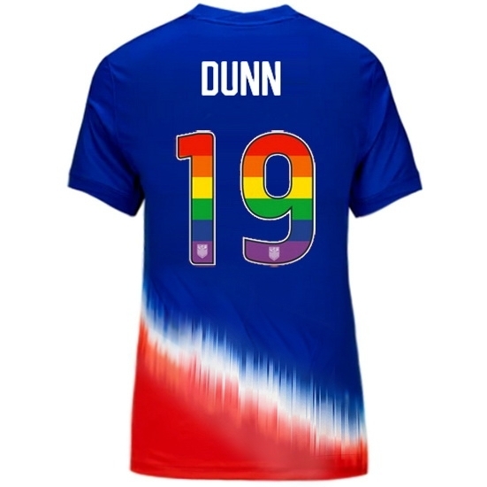 Crystal Dunn USA Blue/Red 2024 Pride Women's Soccer Jersey