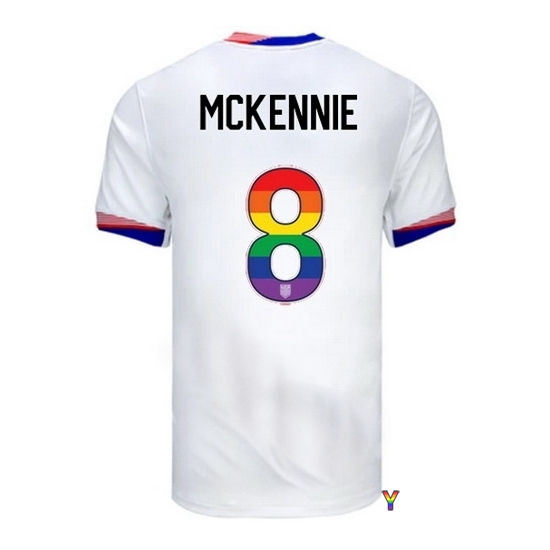 Weston McKennie USA White 2024 Pride Youth Soccer Jersey