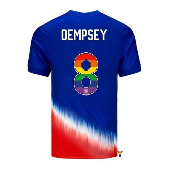 Clint Dempsey USA Blue/Red 2024 Pride Youth Soccer Jersey