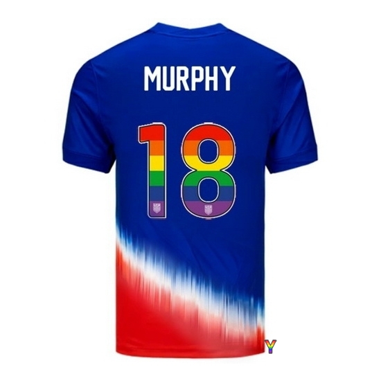 Casey Murphy USA Blue/Red 2024 Pride Youth Soccer Jersey